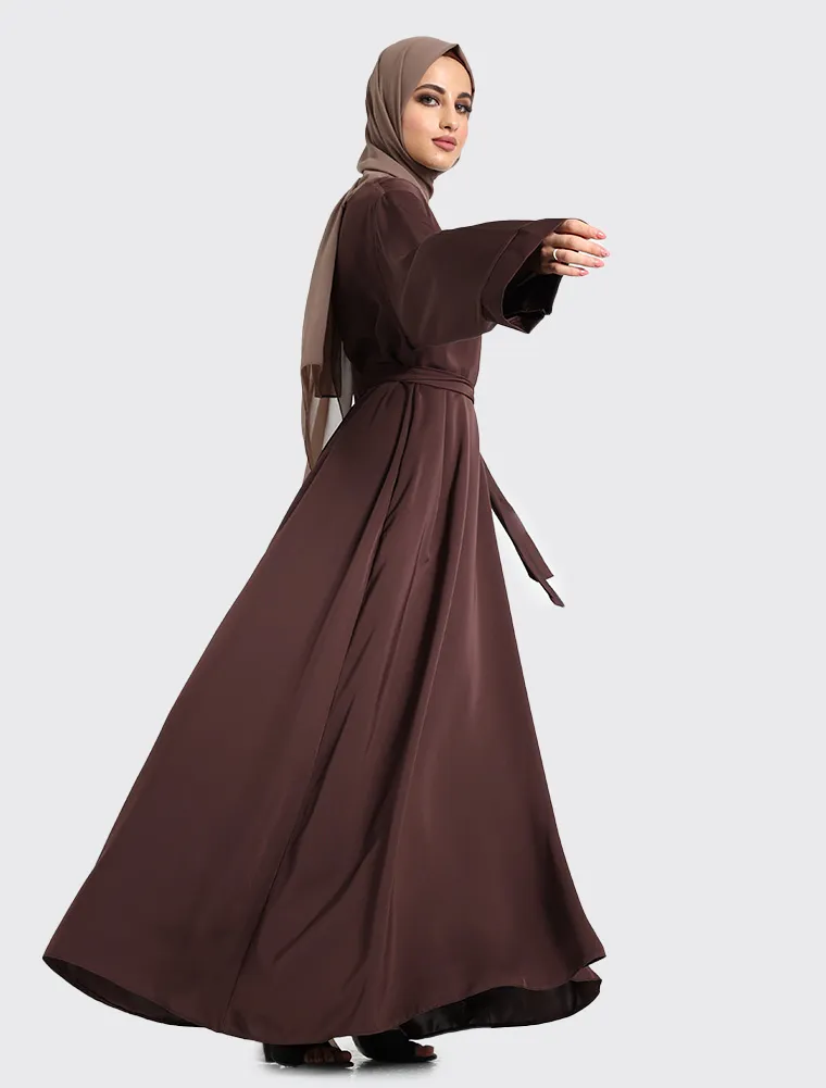 Chocolate Plain Abaya
